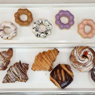a variety of pastries