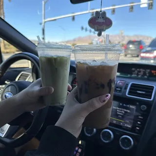 Strawberry Matcha Latte