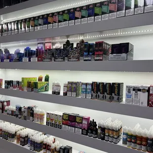 Lots of juices and disposables