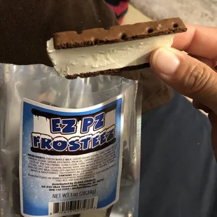 Freeze dried Fat Boy ice cream sammies. The best freeze dried ice cream I&apos;ve tried. Doesn&apos;t stick to your teeth like the others.