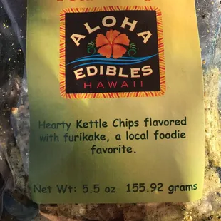 Furikake kettle chips. So good!