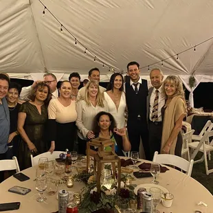 A wedding celebration with music courtesy of Hunter.