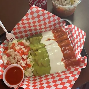 Flautas Bandera y Flautas Aloha