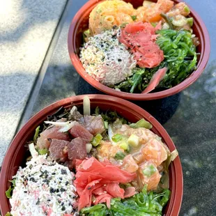 Poke Lover Bowl (~$20): Kukui Nut (4/5 stars) and Miso Salmon (3/5 stars)