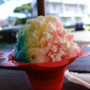 a cup of ice cream