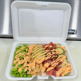 Ahi Tuna Poke Bowl.