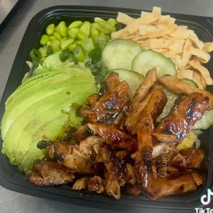 Chicken Teriyaki Aloha Salad.