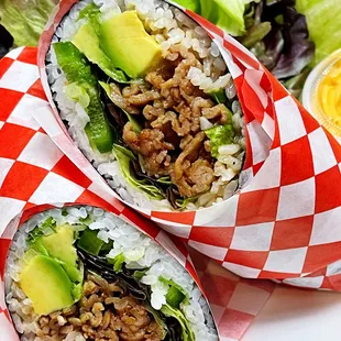 two burritos