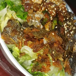 Salmon Skin Salad