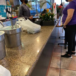 Girl at the front that will get your order wrong!