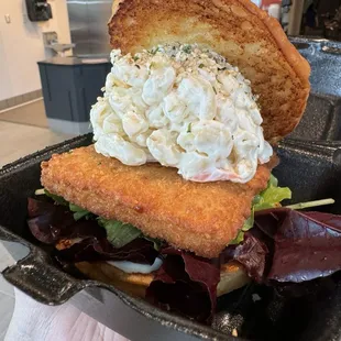 Crispy Wasabi Fish Sandwich