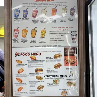 menu, sushi and sashimi