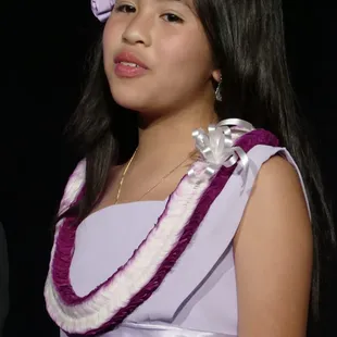 Hana on 5th grade Graduation Night, priority overnight - PERFECT as if crafted that day.