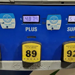 Da gas prices with card, as of June 1, 2024