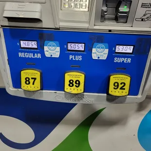 The gas prices with card as of Sept. 28, 2023