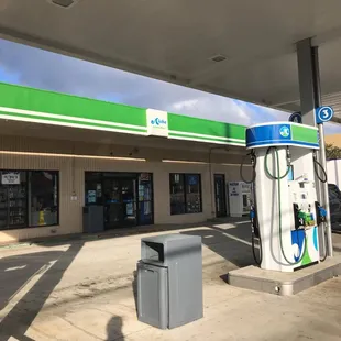 a gas station