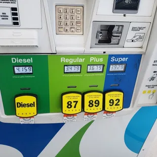 Gas prices as of (8-22-2019)