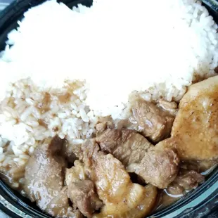 Pork Adobo meal, yummy !