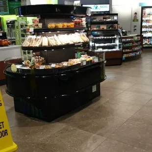 Inside store