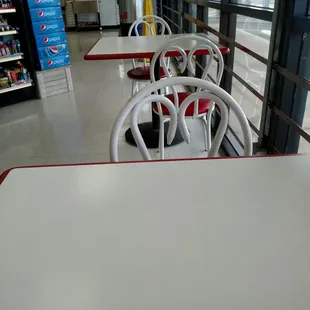 Two tables with chairs