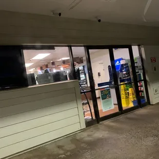 the inside of the store