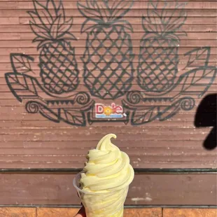 Pineapple Float with pineapple and vanilla swirl ice cream - $5.99.