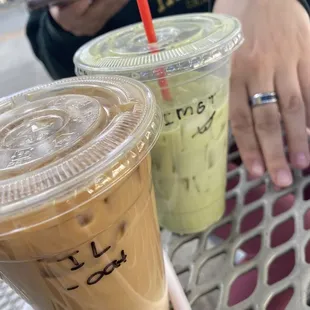 Vanilla Latte/Matcha Green Tea