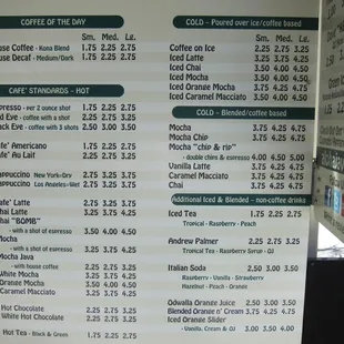 sushi and sashimi, menu