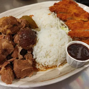 a plate of food