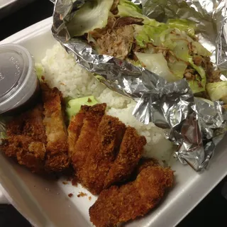 Kalua Pig and Katsu Combo