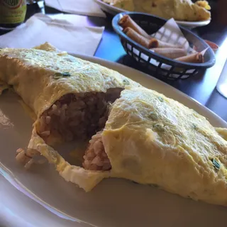 Adobo Fried Rice Omelette