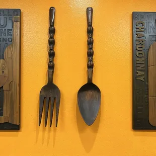 a fork and a knife