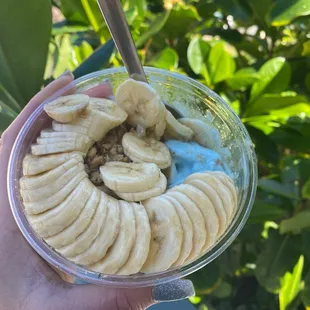 Manini blue majik with OG topping