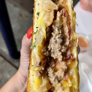 Bacon Patty Melt