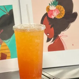 Pineapple Sunrise with Green Tea &amp; Pomegranate Energy