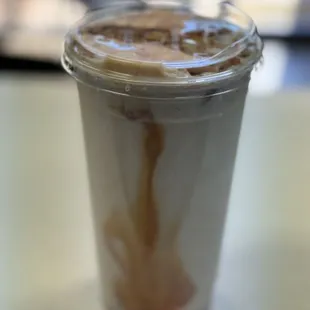 Salted Caramel Pretzel Protein Smoothie