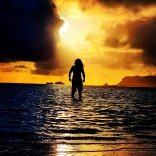 The Kaneohe Bay Sandbar at sunrise