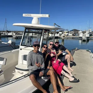 Front to back...Shanti, Rebecca, myself and my fiancé