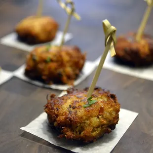 Delicious crab cakes from Aloha On The Rocks