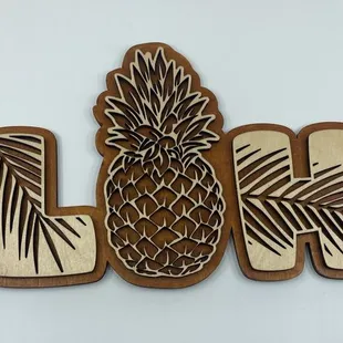 Custom Laser Cut Aloha