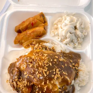 Loco moco meal