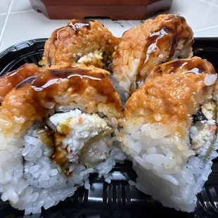 Tiger maki, 4/7 Pieces.