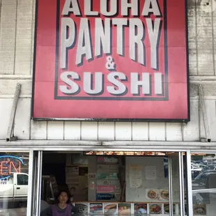 Pictured in purple is the very friendly Korean gal we ordered from.