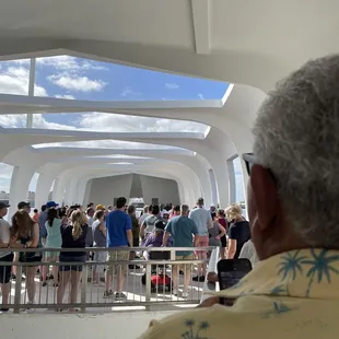 Inside the memorial at Pearl Harbor