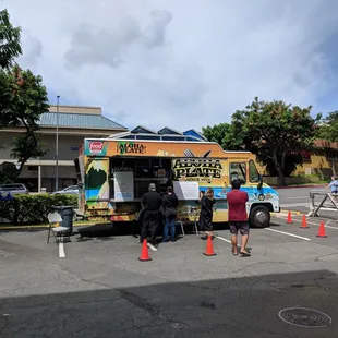 Food truck at Mary savio today. Good Hawaiian plate.