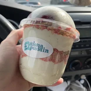 strawberry shortcake cheesecake cup