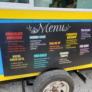 Aloha Rolls&apos; menu