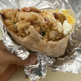 No meat burrito