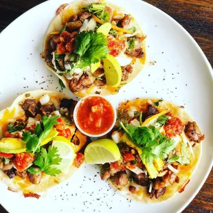 loaded chicken tacos