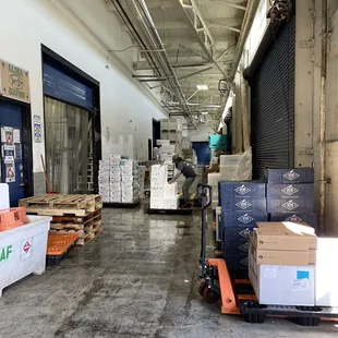 the inside of a warehouse